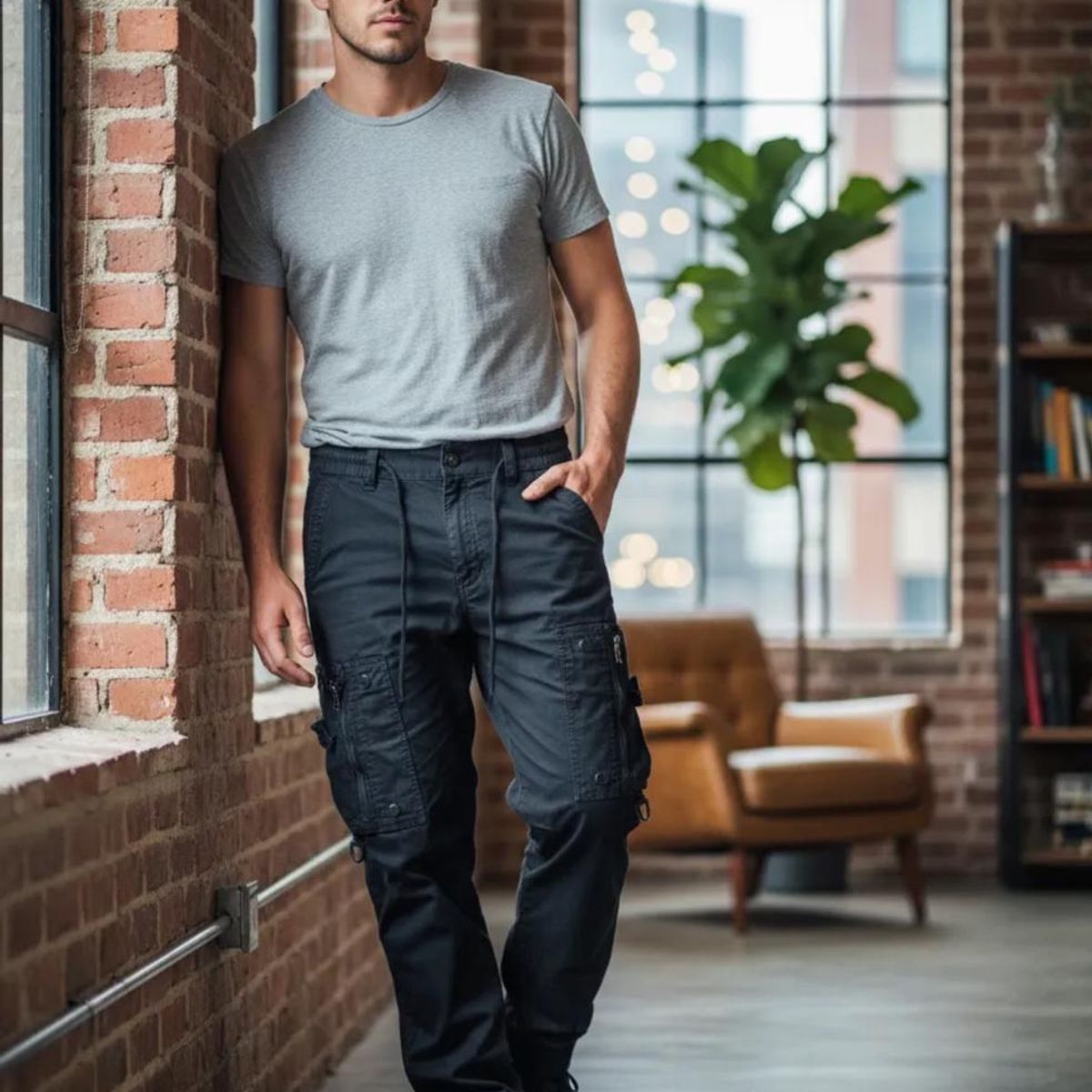 BLUE MOUNTAIN - Pantalón Joggers Cargo Hombre 66 PL