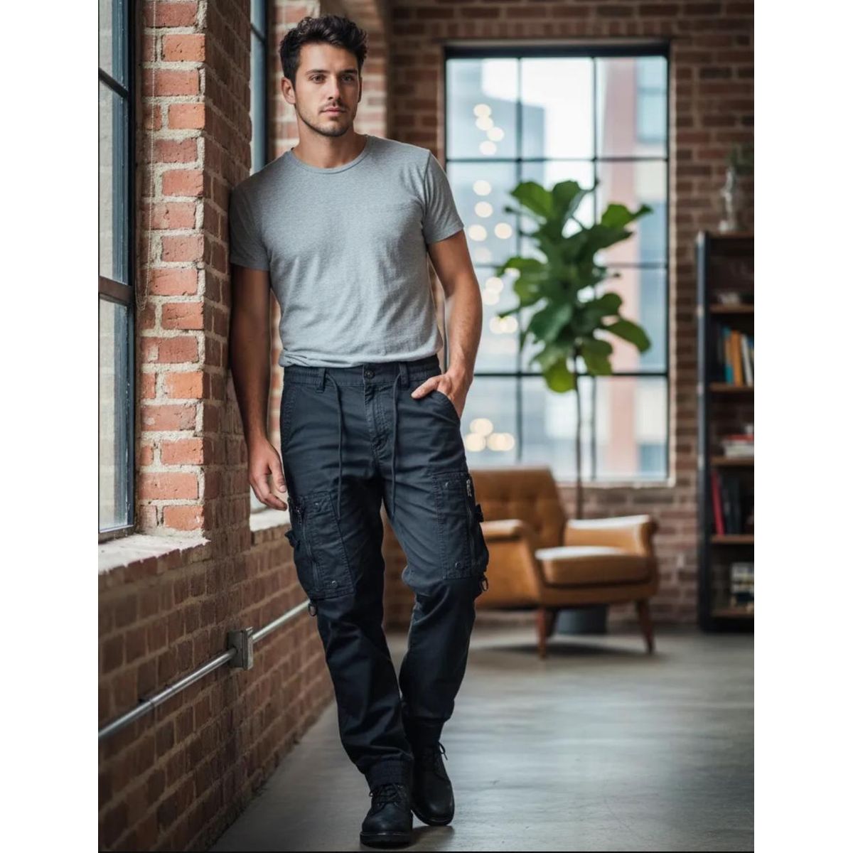 BLUE MOUNTAIN - Pantalón Joggers Cargo Hombre 66 PL