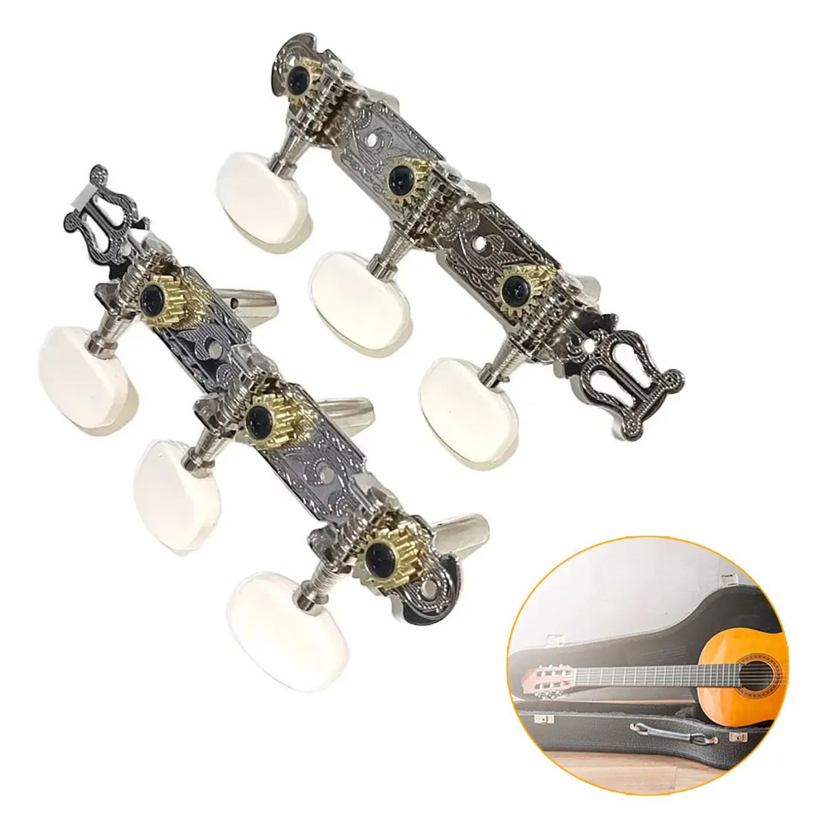 GENERICO - Clavija De Afinación De Guitarra Clásica 3 + 3