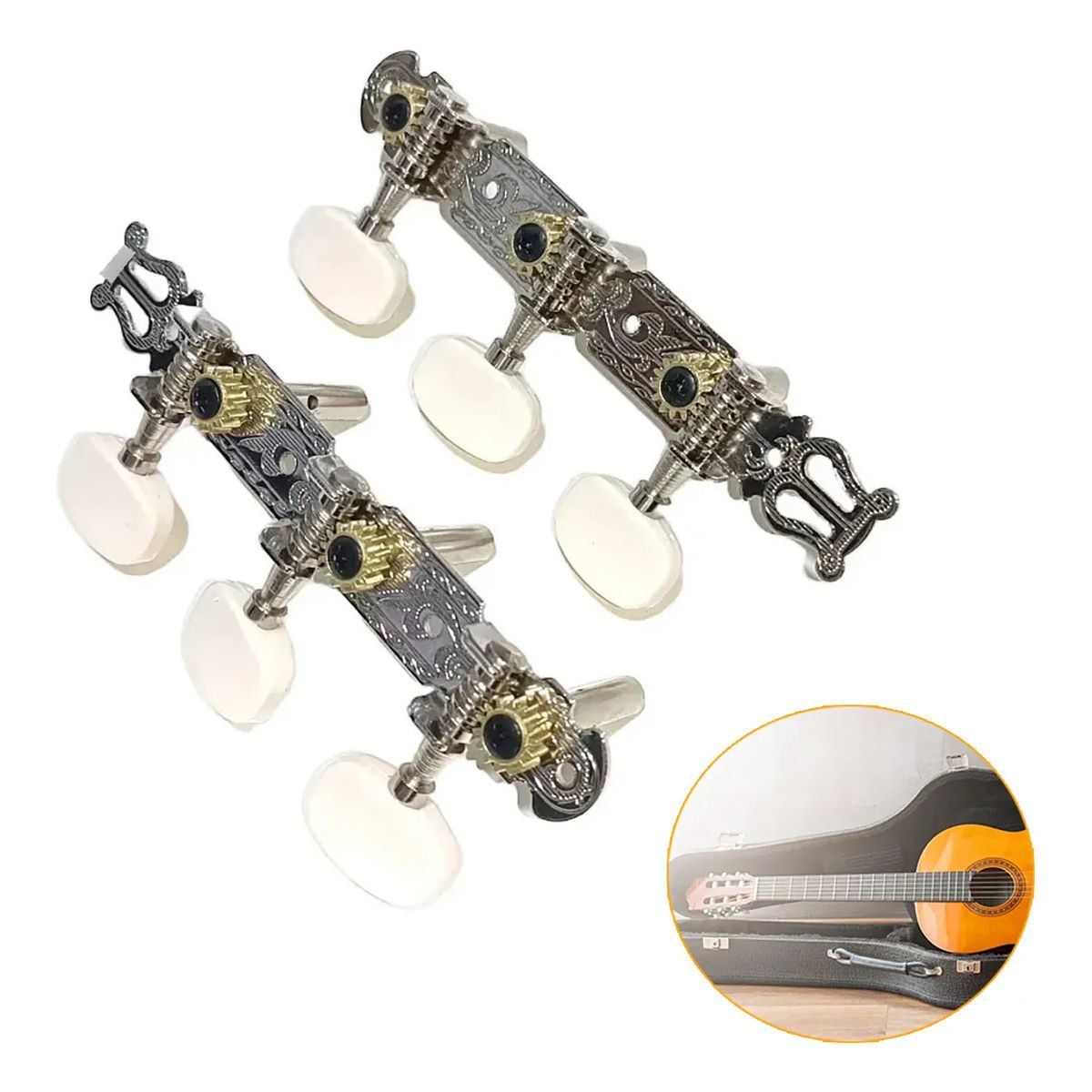 GENERICO - Clavija De Afinación De Guitarra Clásica 3 + 3