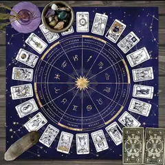 GENERICO - PAÑO MANTEL TAROT ZODIACAL
