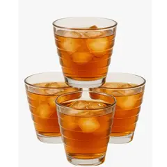 GENERICO - 4 Vasos Reutilizables Acrilico Vaso Plastico Cervecero 260ml Transparente