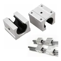 GENERICO - 2 Unids Para Sbr16uu Rodamiento Lineal Bolas 16 Mm Para Cnc