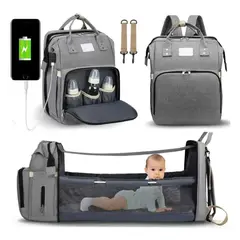 MOVI - Mochila Pañalera, Cuna y Mudador de Bebe 3 en 1