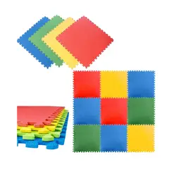 GENERICO - Pack 8 Unidad Piso Puzzle Alfombra Goma Eva Antigolpes 60x60 Color Goma Eva