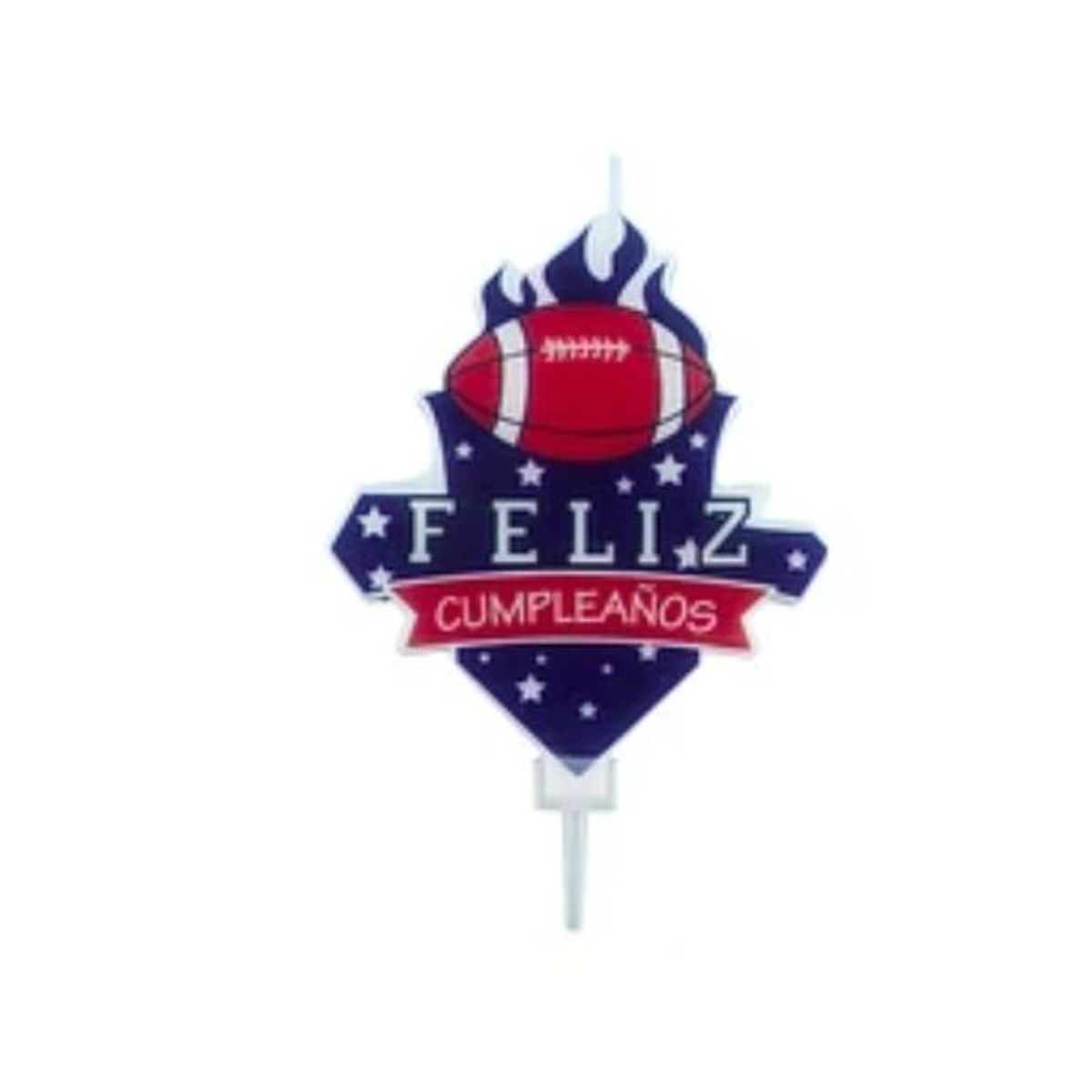GENERICO - Vela futbol americano feliz cumpleaños