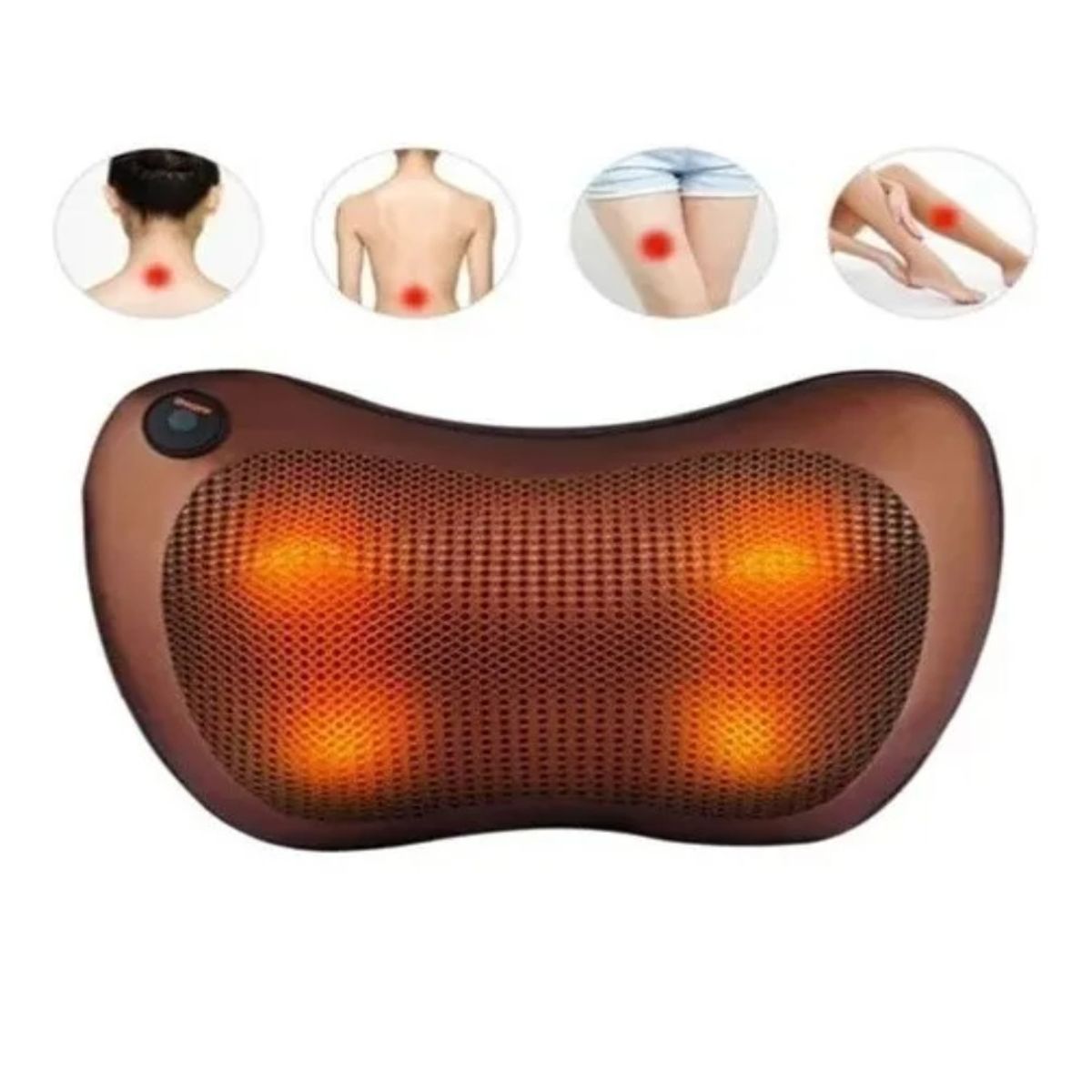 GENERICO - Cojín Masajeador Eléctrico Almohada Cojín Lumbar Cuello BELUG