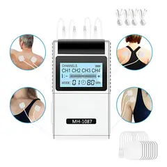 GENERICO - Masajeador Tens Electroestimulador 8 Parches Alivia El Dolor BELUG