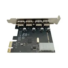 KINDA NICE - Tarjeta De Expansión Pci-e A 4 Puertos Usb 3.0 Con Conexión