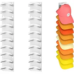KUANGYE - 2 Piezas Soporte Gorras, Colgador Gorras Pared