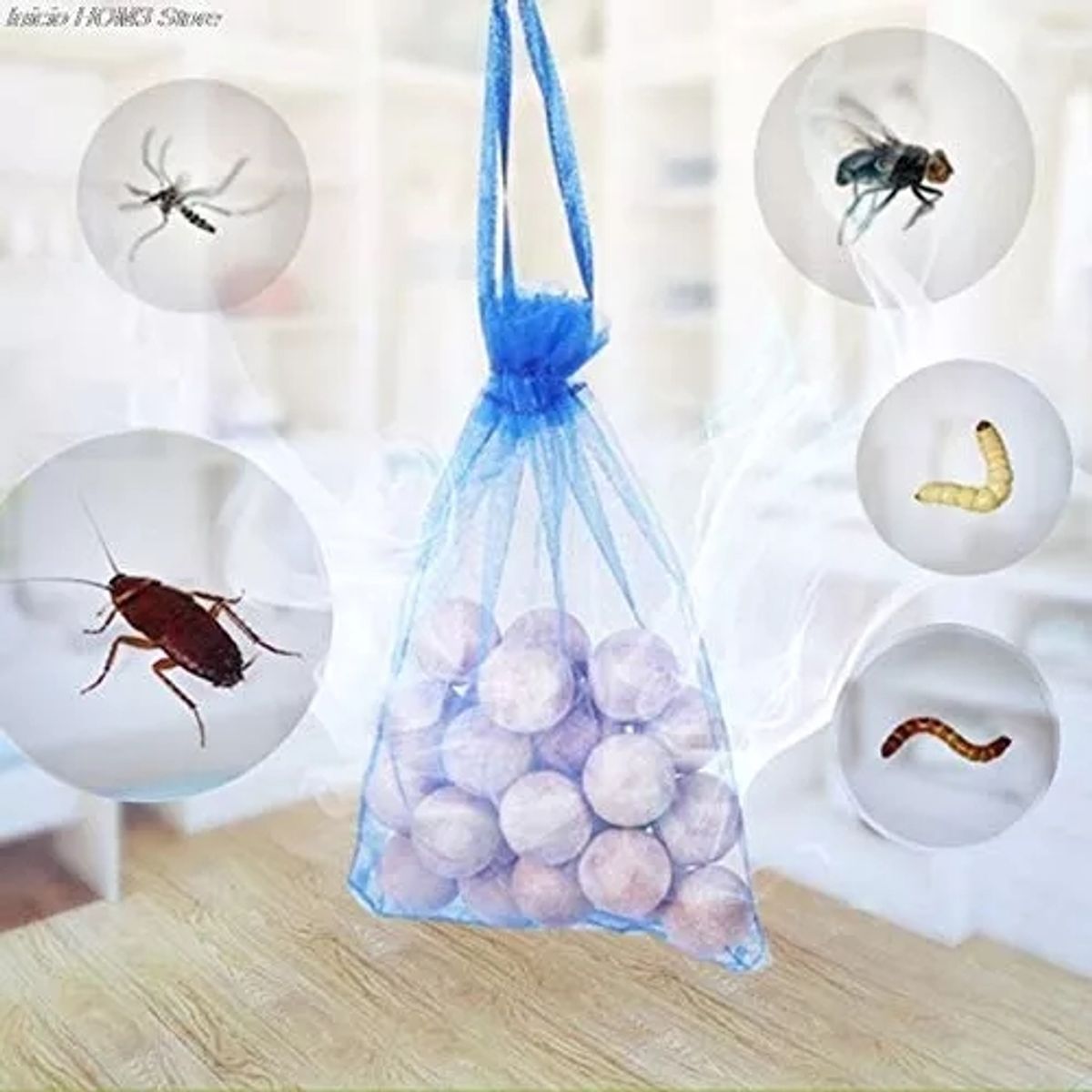 ATURE - 60 Bolas De Cedro Repelente Para Polillas + Bolsa