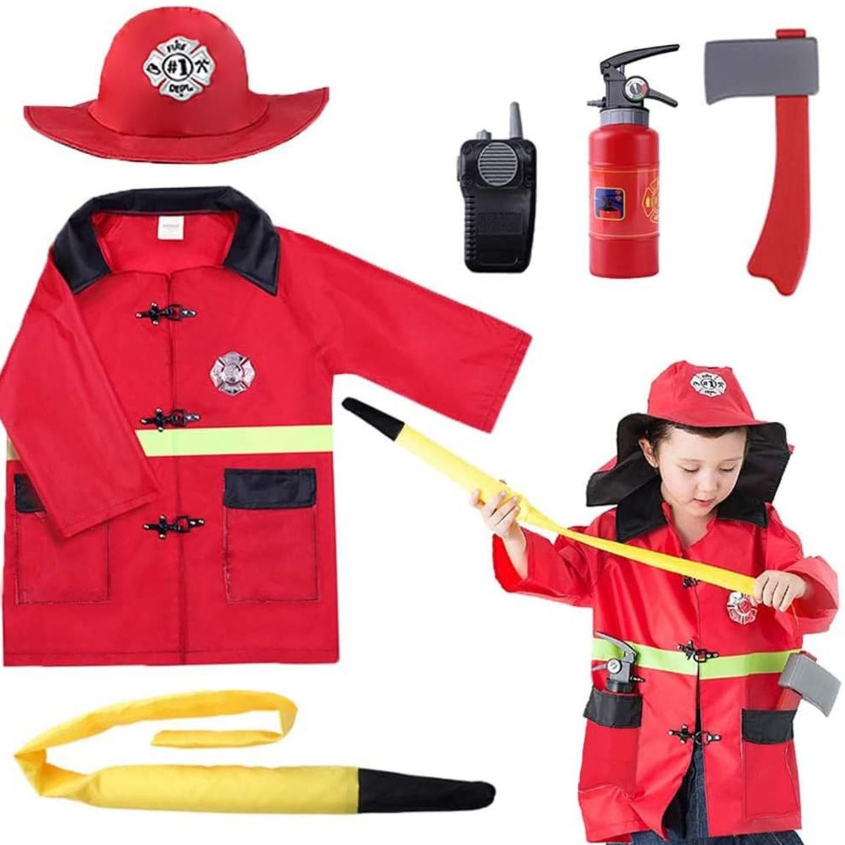 ATURE - Ropa De Bombero  Disfraces De Cosplay Para Niños, Disfraces De Halloween