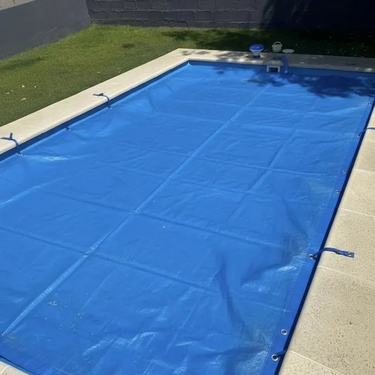 KUANGYE - Cobertor De Piscina Lona Multiuso 7x4 Mts Con Ojetillos