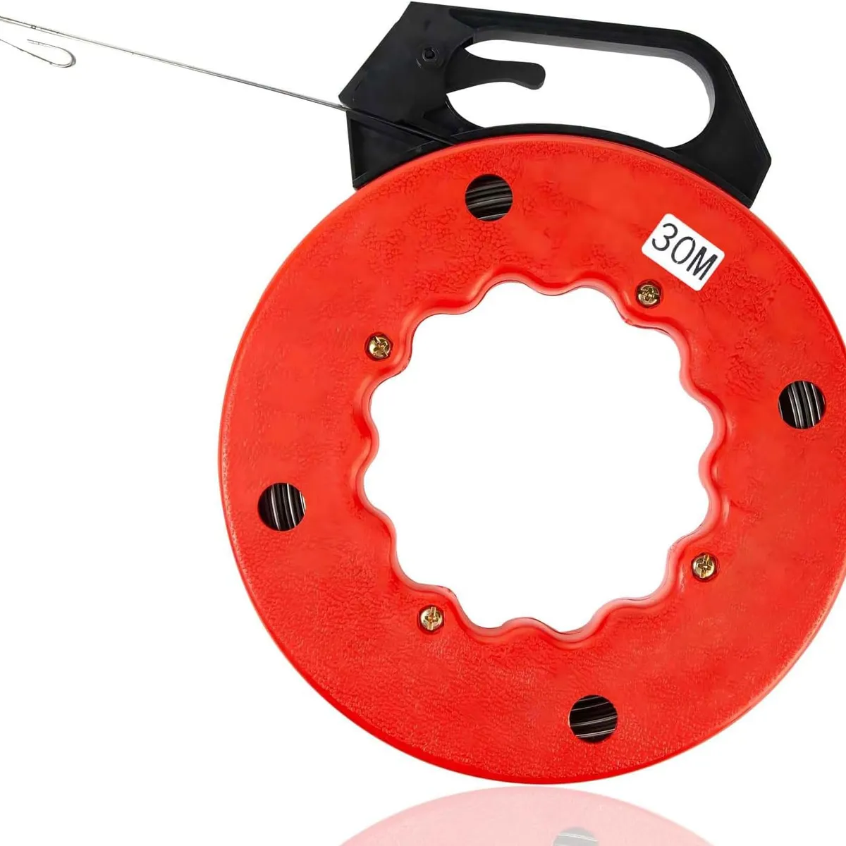 KUANGYE - Laucha De Acero Con Carrete Pasacables 30 Mts × 3mm
