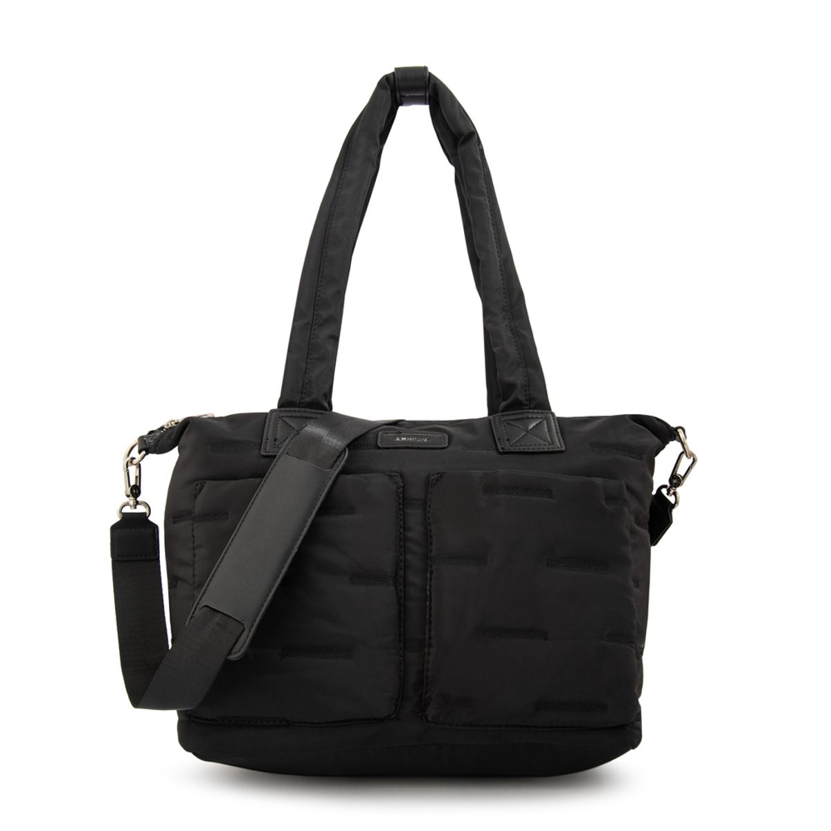 AMPHORA - Cartera tote porta notebook hana negro
