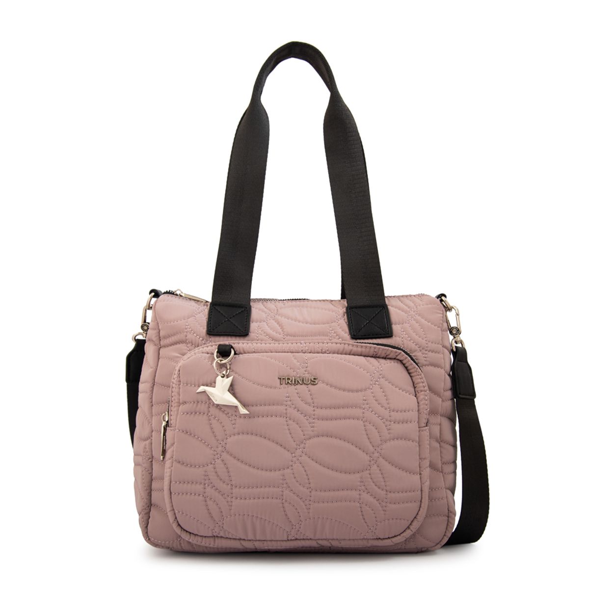 TRINUS - Cartera tote ivanca grande rosa viejo