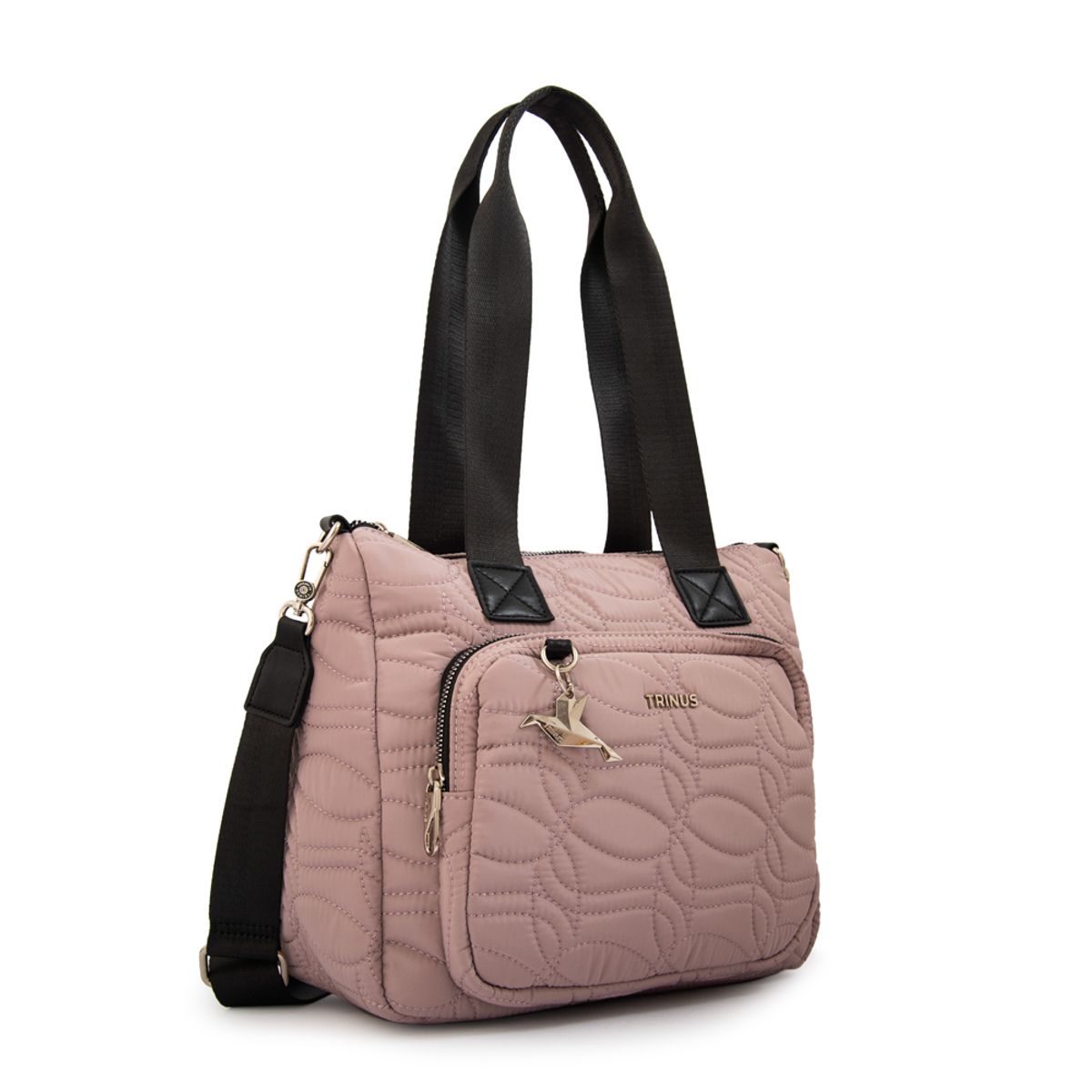TRINUS - Cartera tote ivanca grande rosa viejo