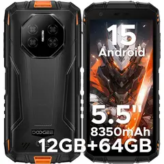DOOGEE - Fire3 Celular 12GB+64GB Android 14 Smartphone-Gris