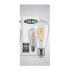 IRM - Ampolleta LED Vintage Filamento 4W Luz Cálida E27 ST64