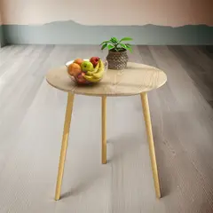 GENERICO - Mesa Centro Living Sala Madera Minimalista Decorativa 50cm Color Marron - 262516