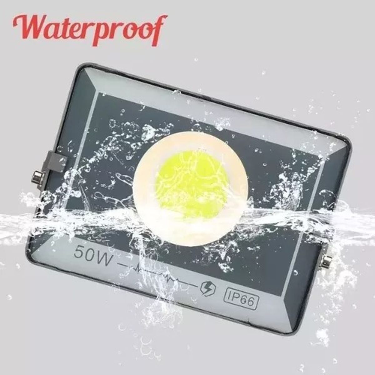 GENERICO - Reflector LED 50W Negro IP66 Aluminio Montable FY MY-50W