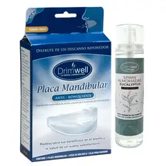 DRIMWELL - Placa Mandibular Anti Ronquido + Room Spray Eucaliptus
