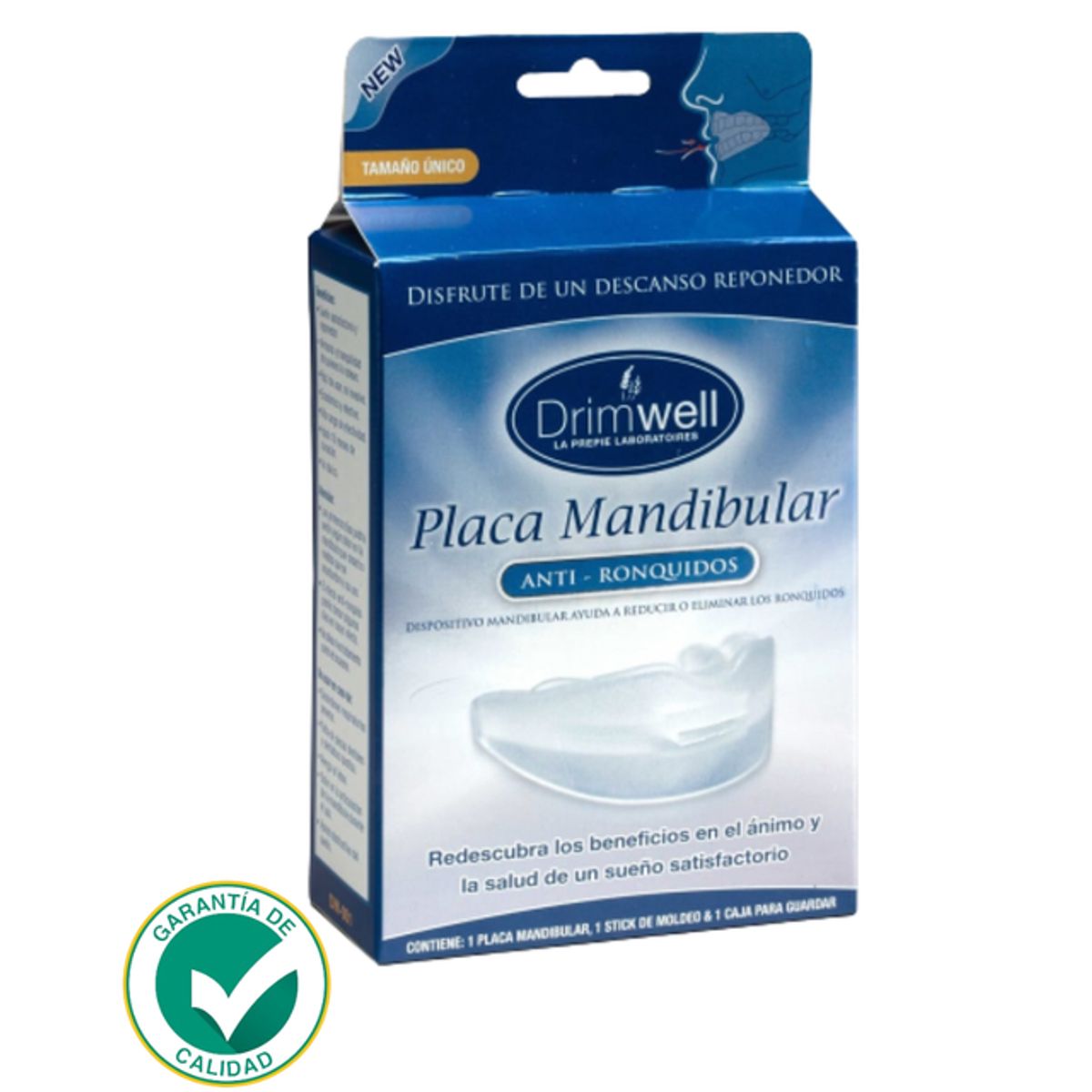 DRIMWELL - Placa Mandibular Anti Ronquido + Room Spray Eucaliptus