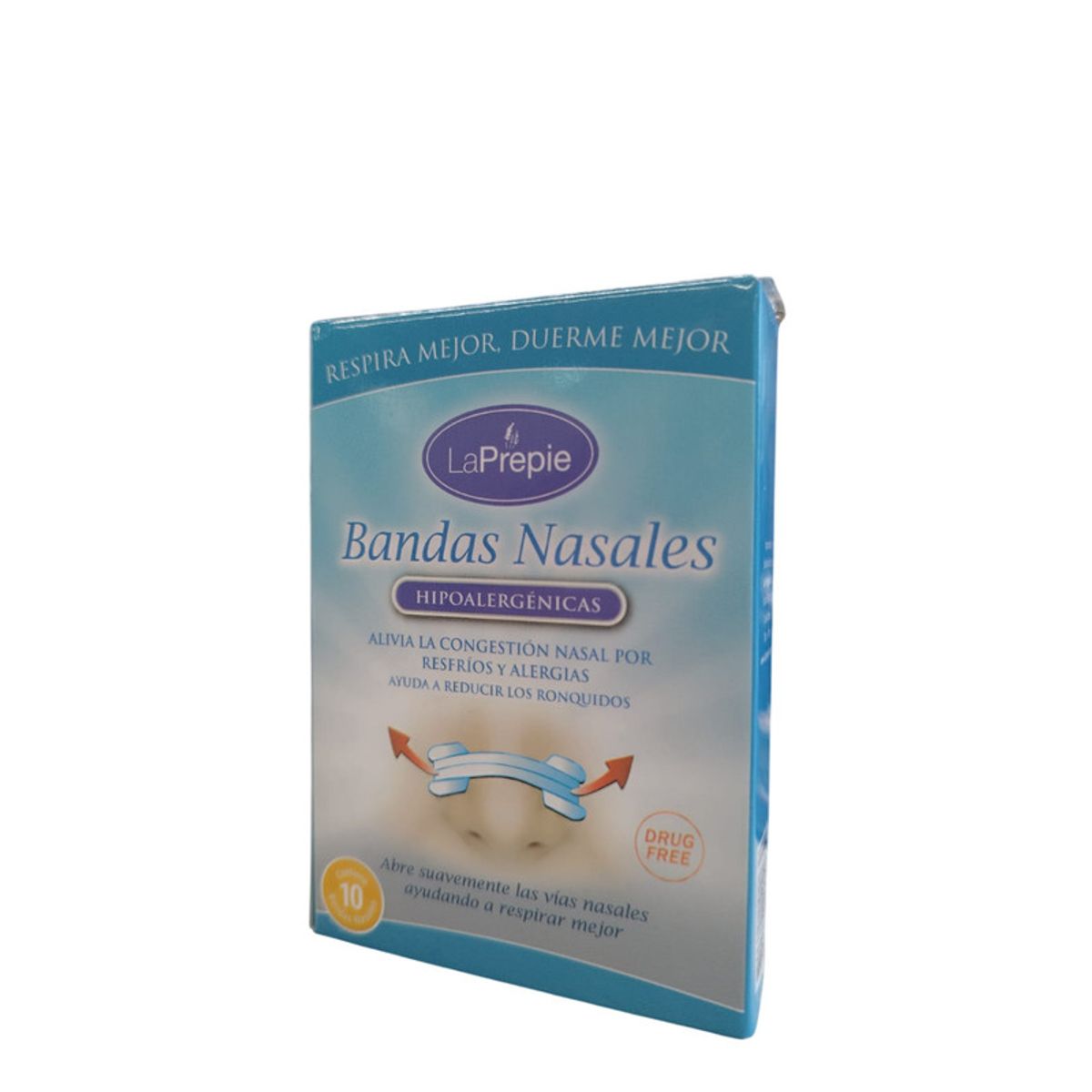 DRIMWELL - Bandas Nasales Hipoalergénicas 10 Unidades