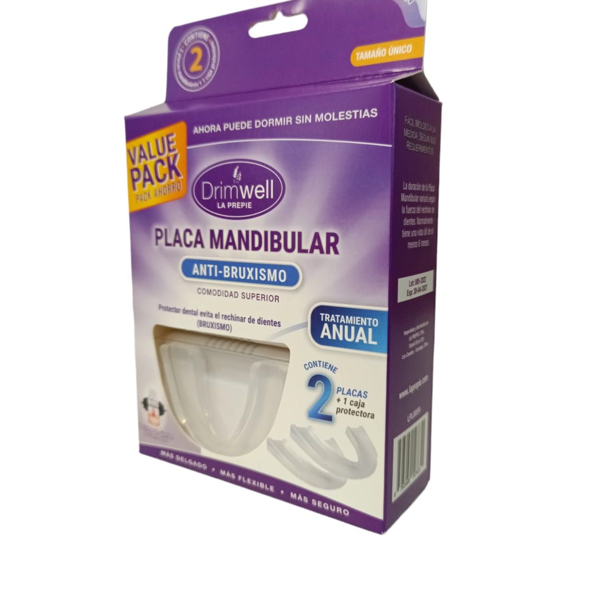 DRIMWELL - Placa De Bruxismo Value Pack - 2 Unidades Protector Dental