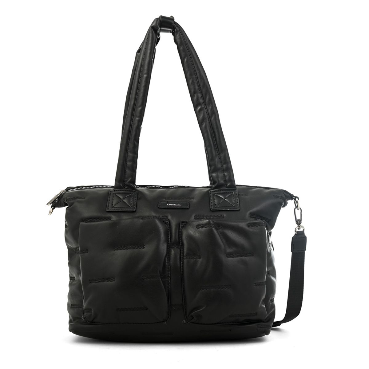 AMPHORA - Cartera tote porta notebook hana negro