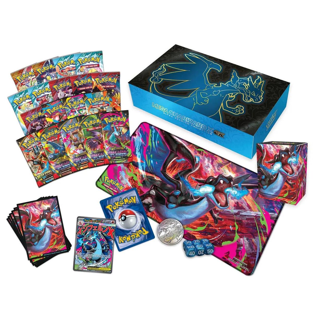 POKEMON - MEGA CHARIZARD X EX ULTRA PREMIUM COLLECTION ESPAÑOL