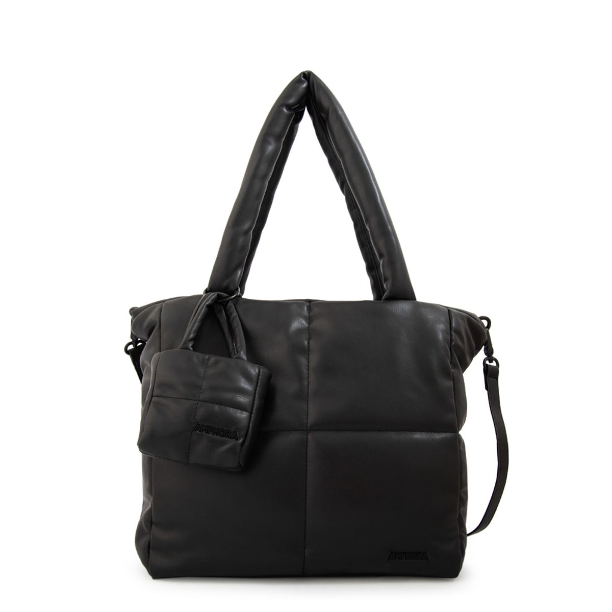AMPHORA - Cartera tote guyana negro