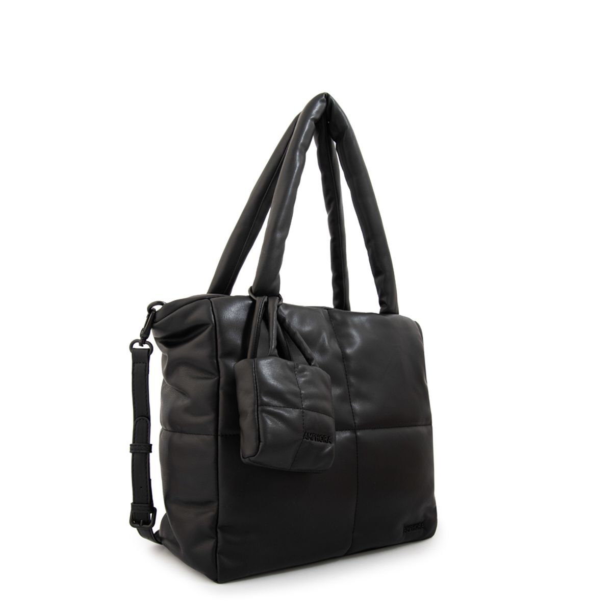 AMPHORA - Cartera tote guyana negro