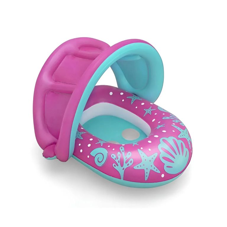 Flotador asiento para bebe Rosa -