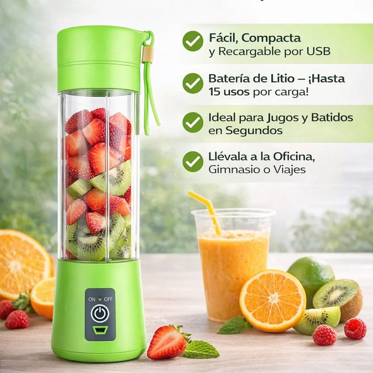 MOVI - Licuadora portátil recargable USB