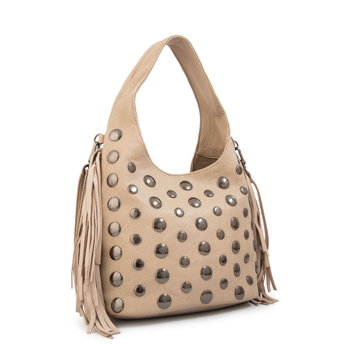 AMPHORA - Cartera bandolera jem mediana taupe