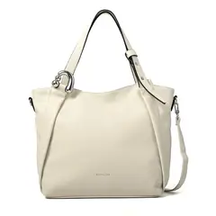 AMPHORA - Cartera tote valeria grande blanco crudo