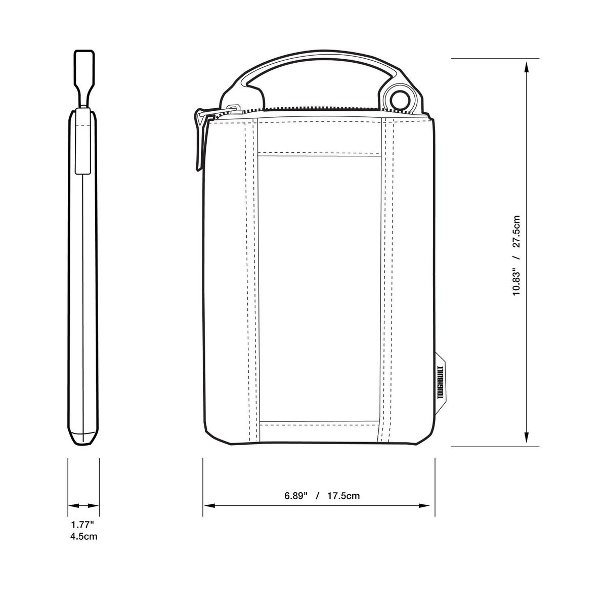 TOUGHBUILT - JUEGO DE 3 BOLSAS CON CIERRE TOUGHBUILT TB-94-M-3