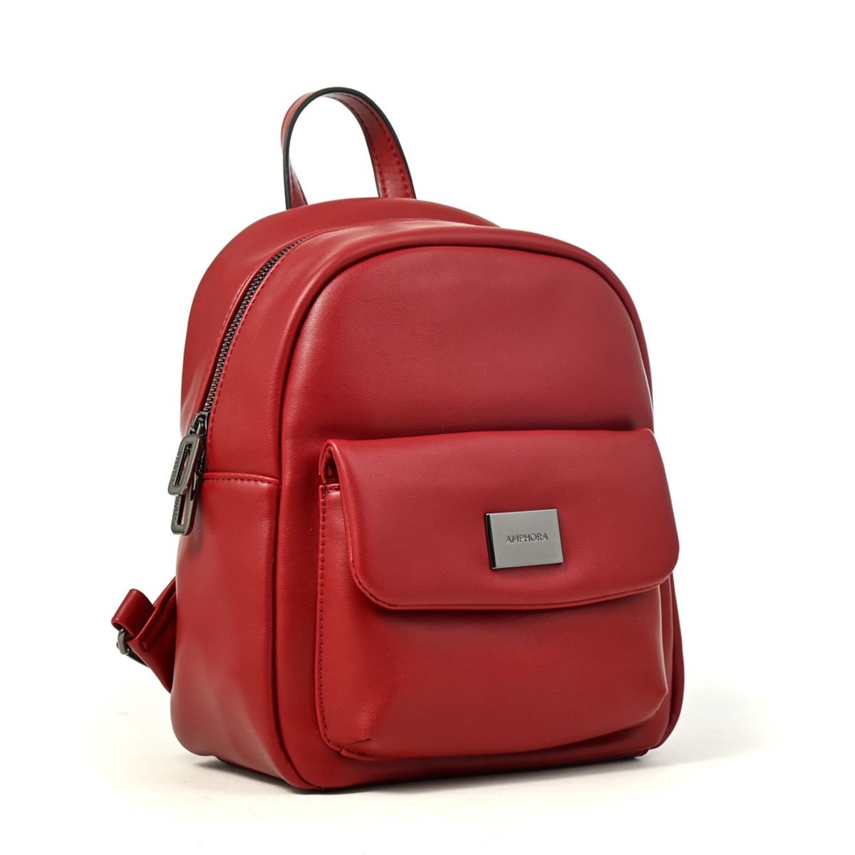 AMPHORA - Mochila lara pequeña rojo oscuro