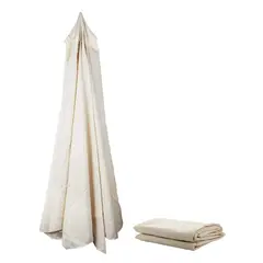 RIOVEO - Sombrilla De Repuesto Toldo De 8 Brazos Lona 3m Beige