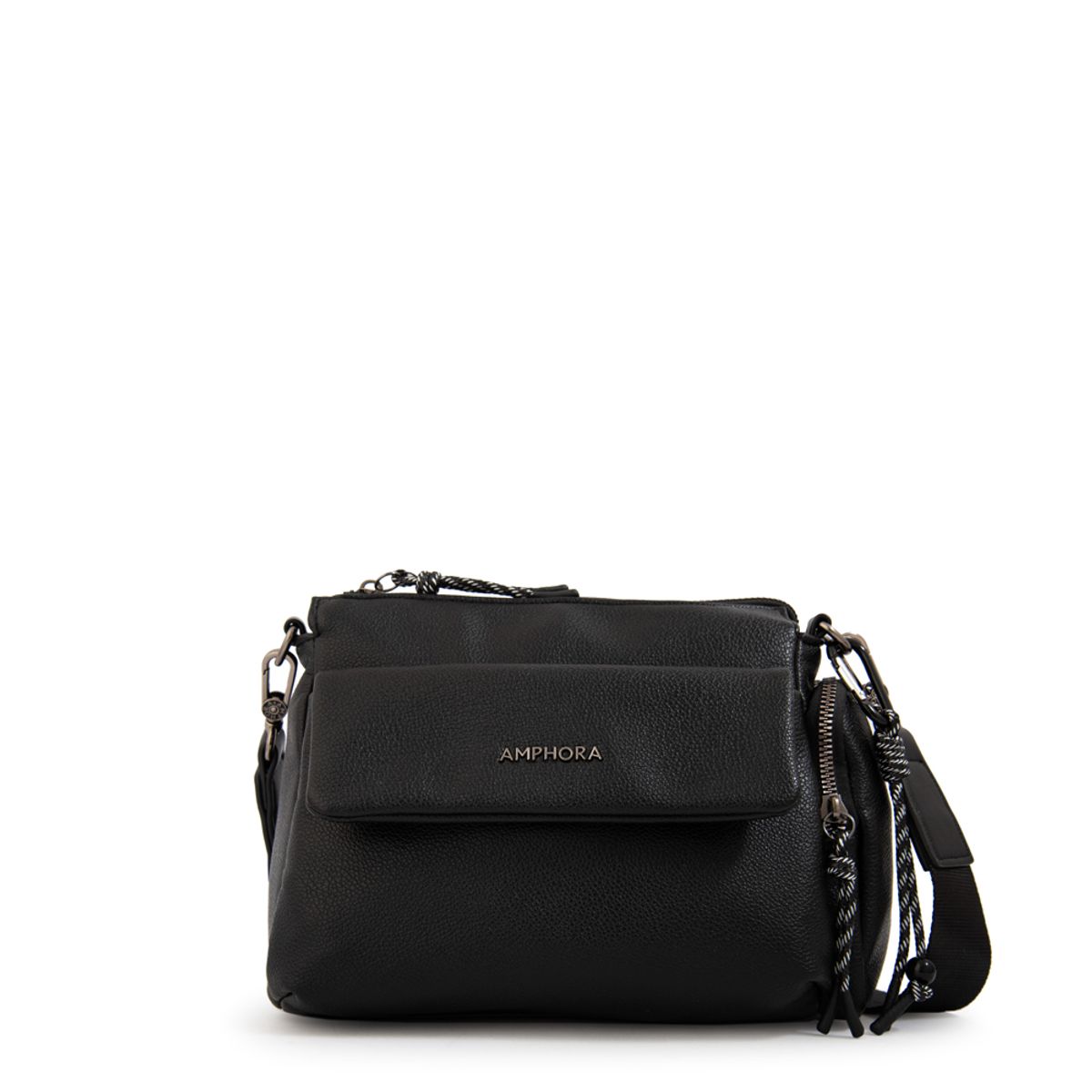 AMPHORA - Cartera bandolera julia pequeña negro