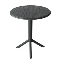 ESCANDINAVIA - Mesa Cocina Terraza Jardín Redonda Rostad 77x60x60cm Gris