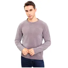 MC PRINS - Sweater Tejido Chenille Hombre Cuello Redondo