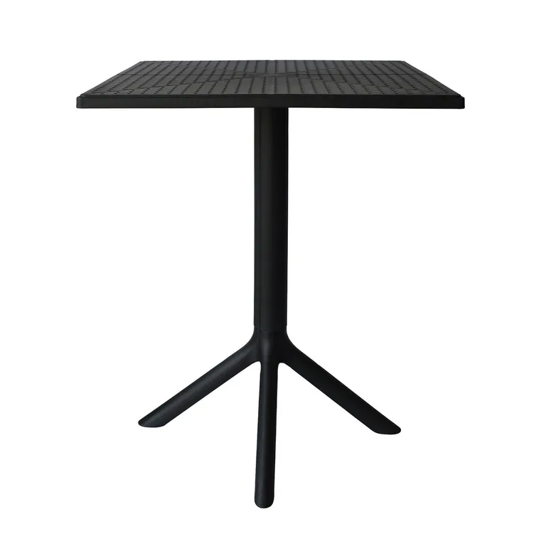 Mesa Cocina Terraza Jardin Cuadrada Sander 76x60x60cm Negra