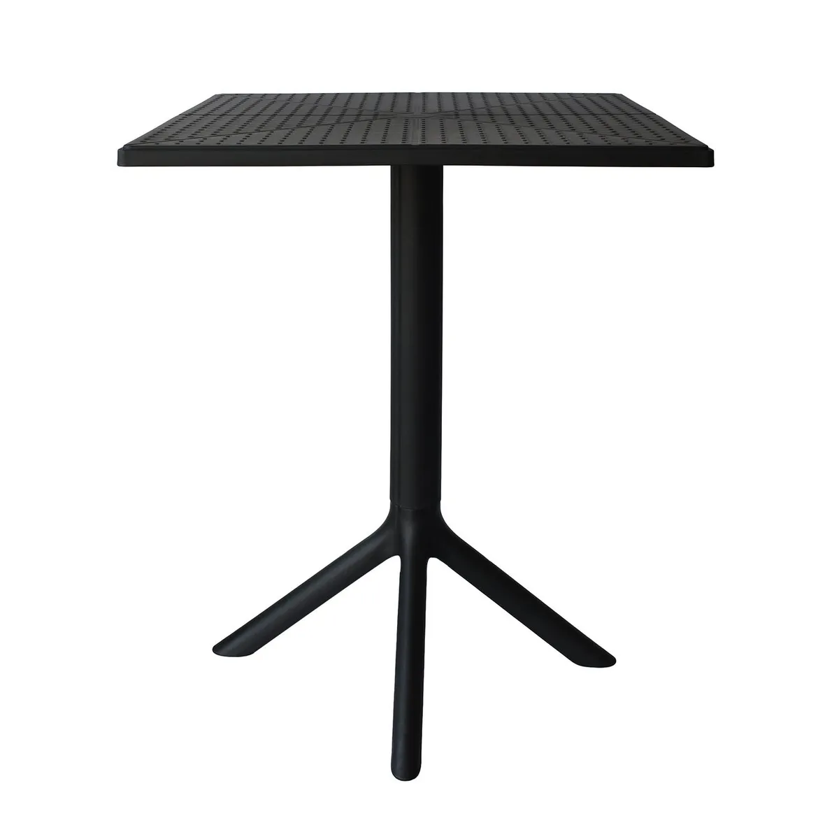 ESCANDINAVIA - Mesa Cocina Terraza Jardín Cuadrada Sander 76x60x60cm Negra