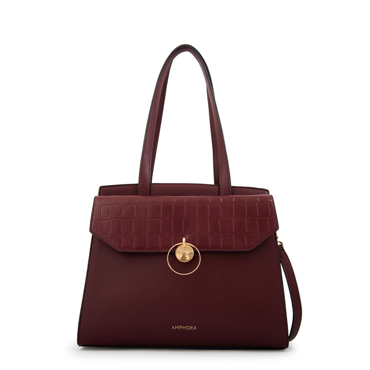 AMPHORA - Cartera tote maggie burdeo