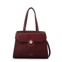 AMPHORA - Cartera tote maggie burdeo