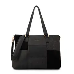 AMPHORA - Cartera tote tres divisiones daranita mediana negro
