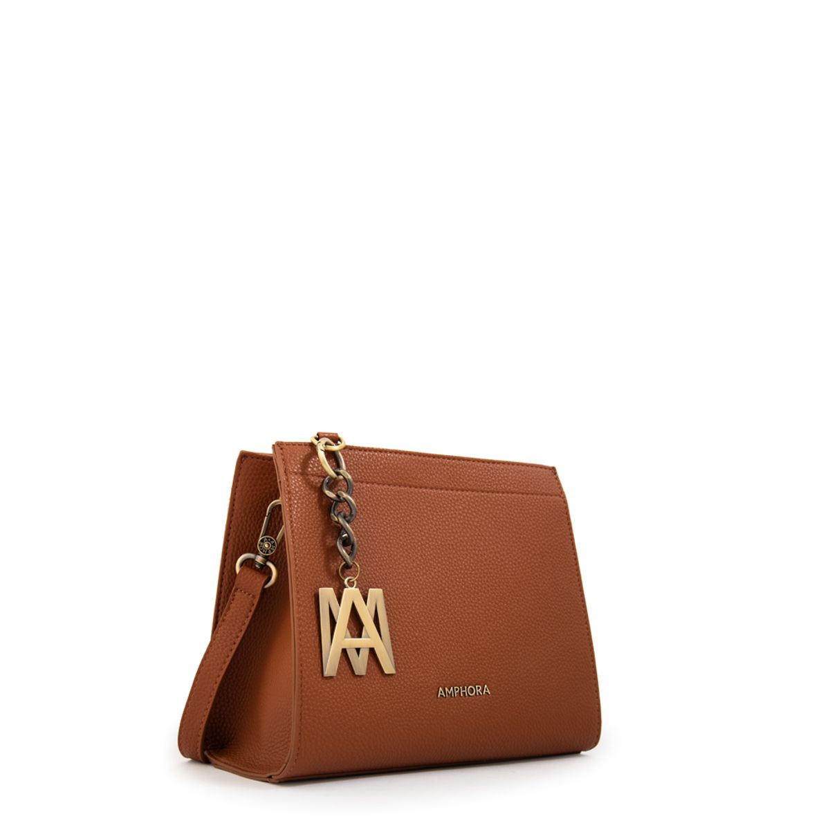 AMPHORA - Cartera bandolera miller camel