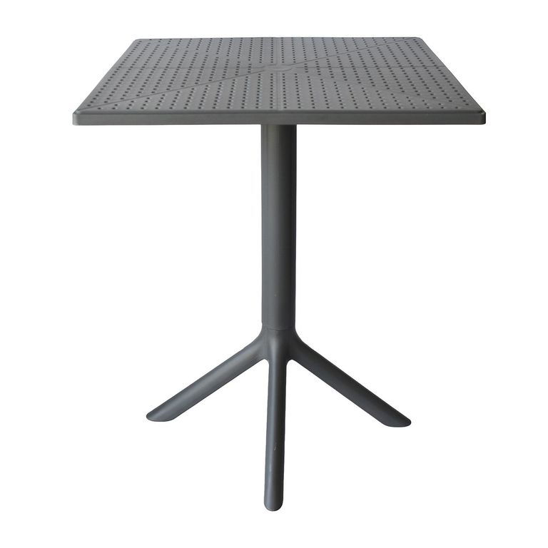 Mesa Cocina Terraza Jardin Cuadrada Sander 76x60x60 Gris